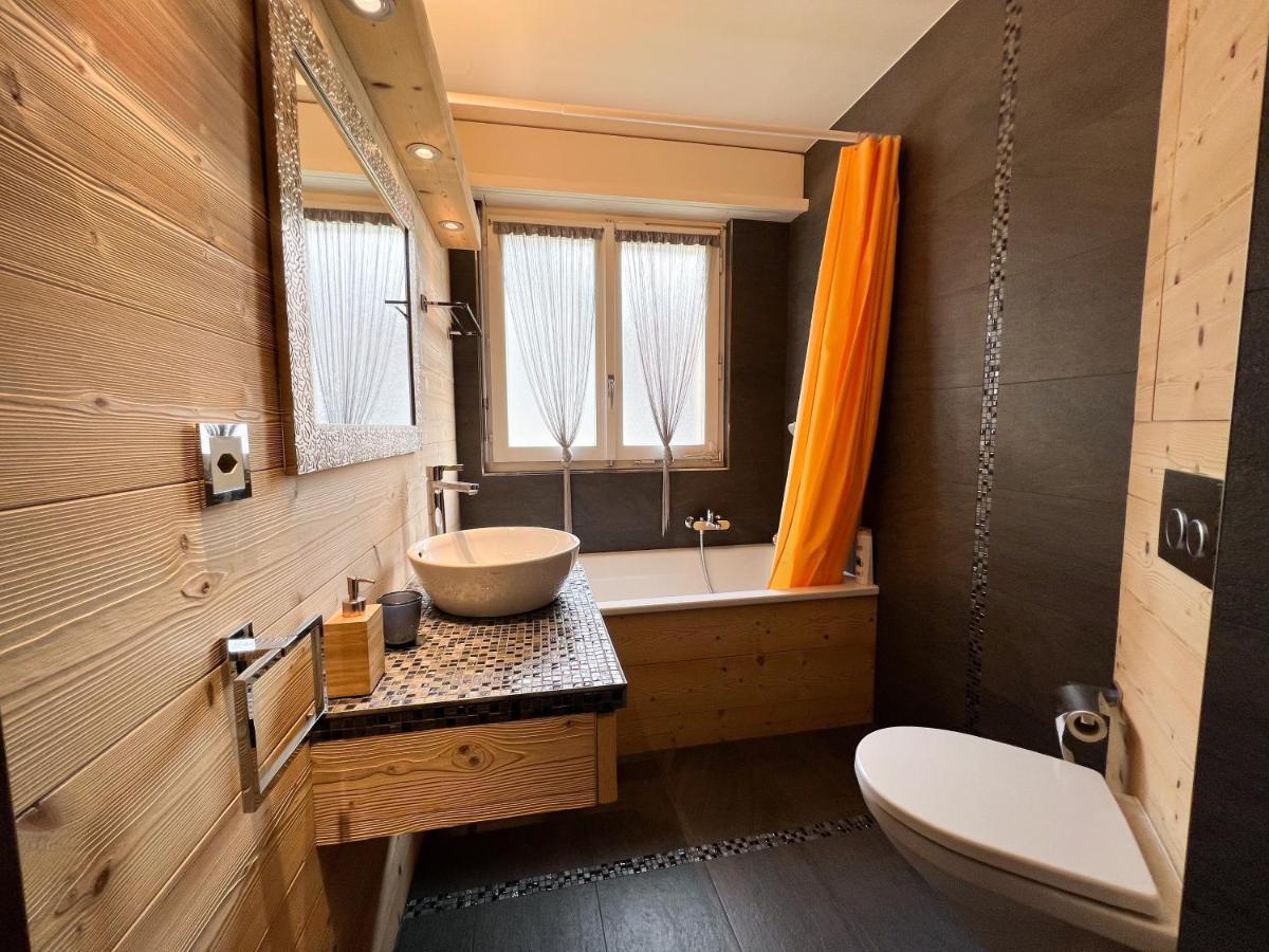 Bel Appartement 3 Pieces Au Pied Des Pistes De Ski Crans-Montana Exteriör bild
